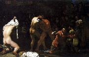 Michiel Sweerts Wrestling match oil